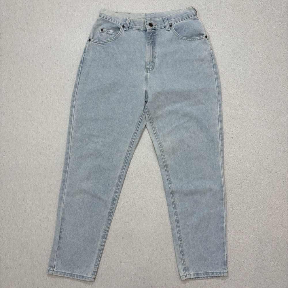 Vintage 90s Lee MR Womens High Rise Mom Pants Jeans Size 12 S USA Blue Faded